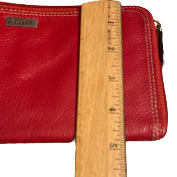 Buxton Red Clutch Wristlet with Silver Hardware - Picture 8 of 8